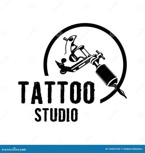 Vector Logo for Tattoo Salon and Studio Stock Illustration - Illustration of accessories ...