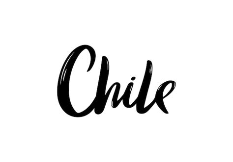 Letras do chile. | Vetor Premium