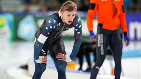 Jordan Stolz breaks American record, wins speed skating World Cup