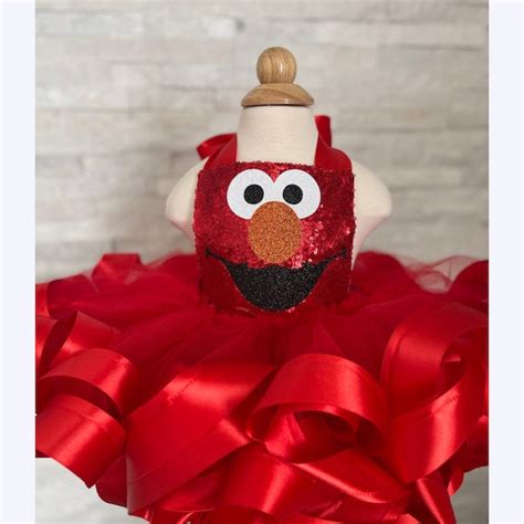 Elmo Birthday Outfit Girl - Etsy