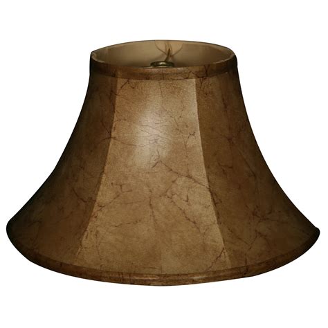 RoyalDesigns 13" Timeless Faux Leather Shallow Bell Lamp Shade | Wayfair