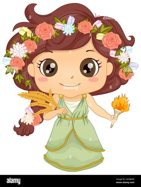 Greek goddess demeter cartoon hi-res stock photography and images - Alamy