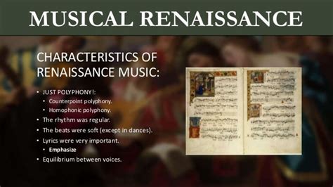 Music in the Renaissance period