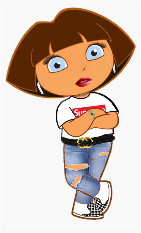 Dora Doratheexplorer Gucci Mlg Swag Freetoedit - Dora As A Vsco Girl, HD Png Download , Transpa ...