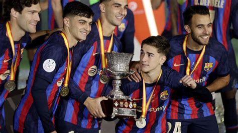 Young stars of Barcelona hoping Super Cup trophy is first of ‘new era ...