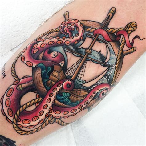 60+ Best Kraken Tattoo Meaning and Designs - Legend of The Sea (2019)