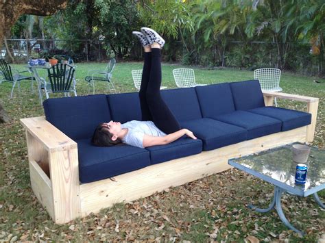 DIY Outdoor Sofa | Outdoor sofa, Outdoor couch, Diy patio furniture