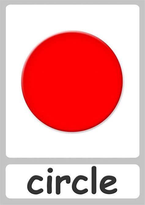 shape-flashcards-circle | Teaching shapes, Shapes flashcards, Printable ...