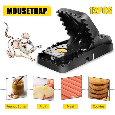 12Packs Mice Mouse Traps Trap Mousetraps Catcher Killer Pest Control ...