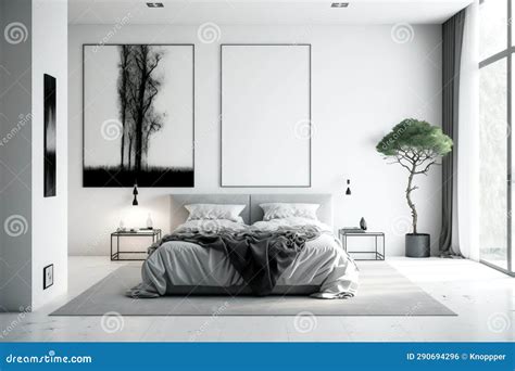 Modern Bedroom Design Ai Generated Stock Photo - Image of room, design ...