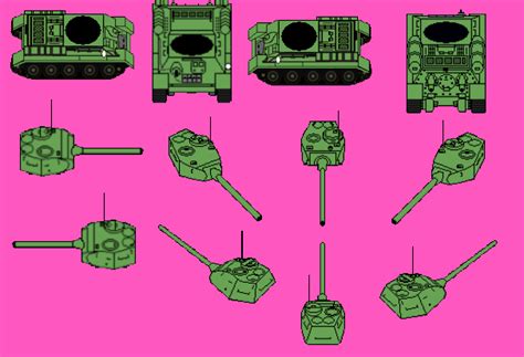 T-34-85 Tank Spritesheet by WonkyTonkBotty on Newgrounds