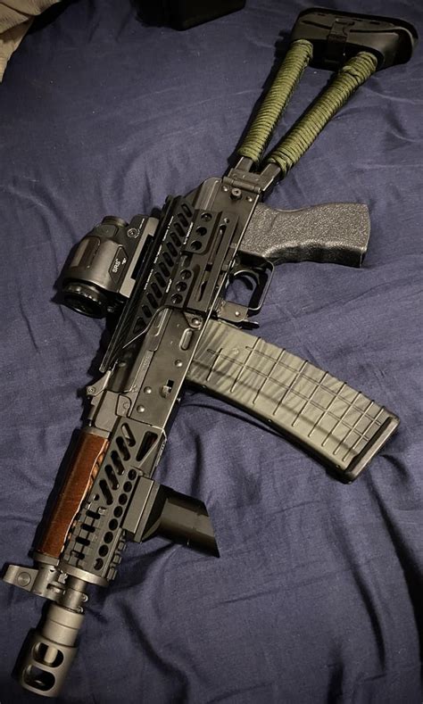 Custom B.O.L.T. AKS74U, still need to replace the stock with a PT-1. It’s coming along. : r/airsoft