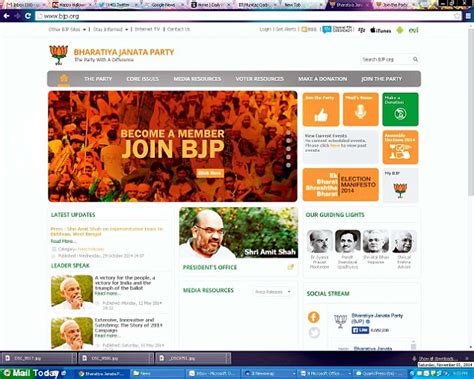 BJP eyes 50 lakh new members as Modi sets the ball rolling for online membership drive | Daily ...