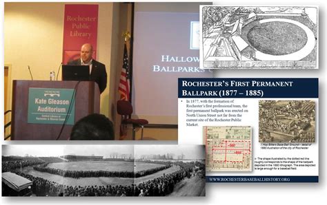 “Hallowed Grounds – The Baseball Grounds of Rochester, NY” – Pittsford Library, Sept. 29 ...