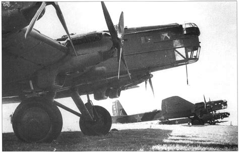 Soviet Air Force Tupolev TB-3 heavy bombers. The Tupolev TB-3 was a ...