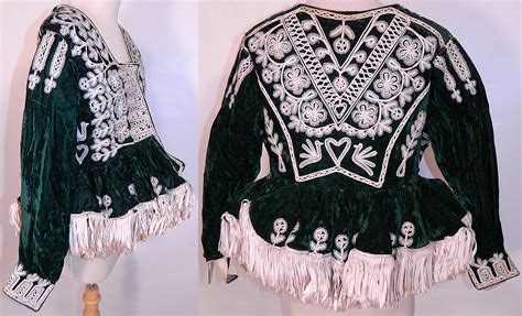 Antique Spanish Conquistador Bolivian Milkmaids Folk Costume Velvet Beaded Jacket. This women's ...