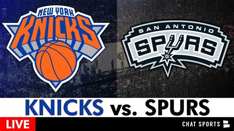 Knicks vs. Spurs Live Streaming Scoreboard, Play-By-Play, Highlights ...