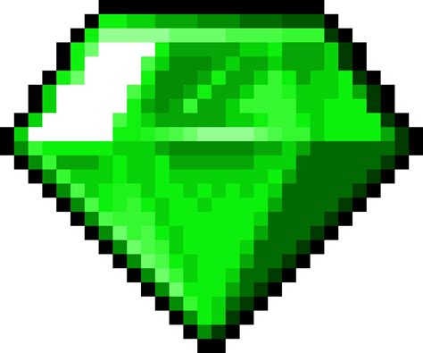 Chaos emerald green sprite by Banjo2015 on DeviantArt