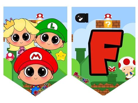 the letter f is for mario and luigi