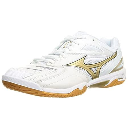 [Mizuno] Badminton Shoes Wave Fang PRO White x Gold 24.0 cm 2E ...