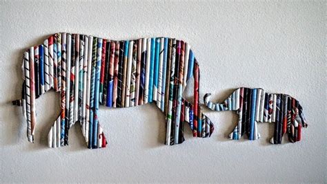 DIY Handmade Wall Decor using Cardboard, Home Decor Wall Art |Elephant ...