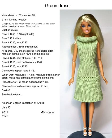 Free Knitting Patterns For Barbie Dolls - Pattern.rjuuc.edu.np