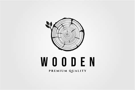 Wood Texture Icon Logo Vintage Vector Graphic by lawoel · Creative Fabrica