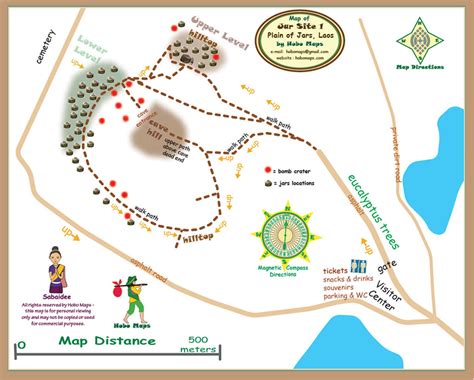 aps of Jar Sites 1,2 & 3 Plain of Jars