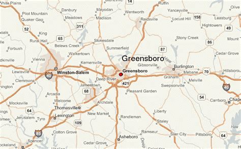 Greensboro Map - ToursMaps.com