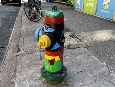 Artistic fire hydrant in Hell's Kitchen, NYC - The Artsology Blog