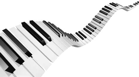 cartoon transparent piano keys - Clip Art Library