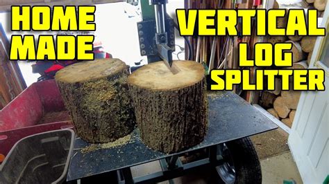 Homemade Vertical Log Splitter Overview - YouTube