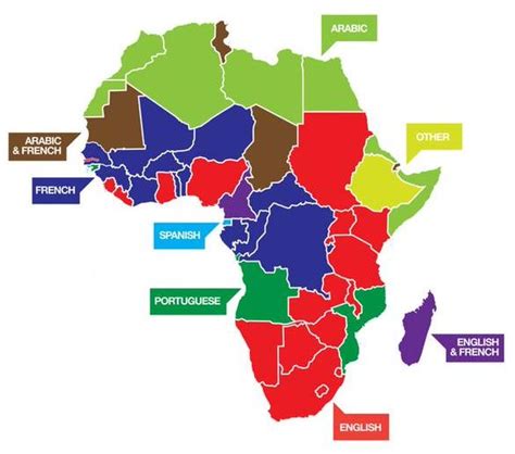 English Speaking Countries In Africa Map