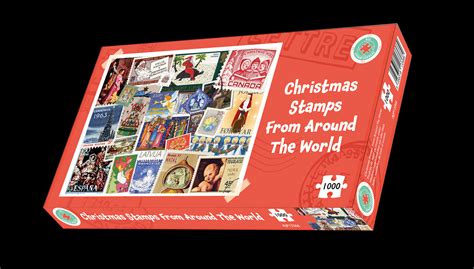 Christmas Stamps from Around the World 500 or 1000 Piece Jigsaw Puzzle ...