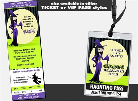 The Good Witch Halloween Party Invitation