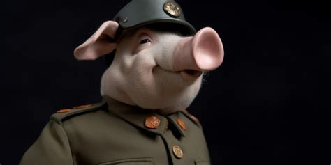 Premium AI Image | The pig from the movie pig