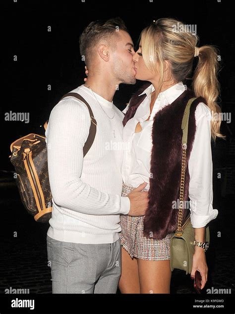 'Love Island' contestants Chris Hughes and Olivia Attwood enjoy a Stock ...