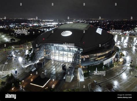 An aerial view of AT&T Stadium, Friday, Jan. 1, 2021, in Arlington, Tex ...