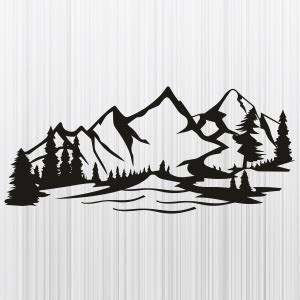 Mountain Range SVG | Mountain In Forest PNG | Mountain vector File