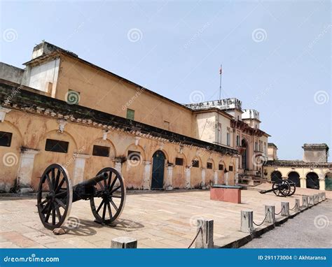 Architecture of Ramnagar Fort on the Banks of the Ganges in Varanasi, India Stock Photo - Image ...