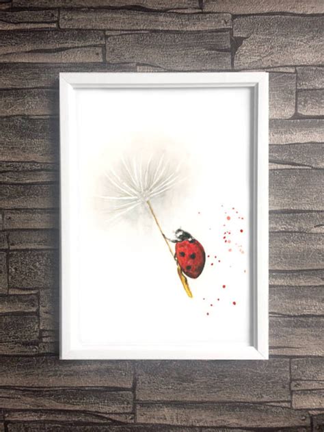 Ladybird Print Ladybird Art Ladybird Gift Ladybug Art - Etsy