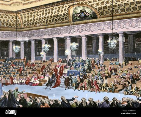 French Revolution (1789-1799). National Assembly on 4 and 5 August ...