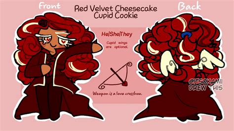 Red Velvet Cheesecake Cupid Cookie | Cookie Run oc by itsokamii on ...