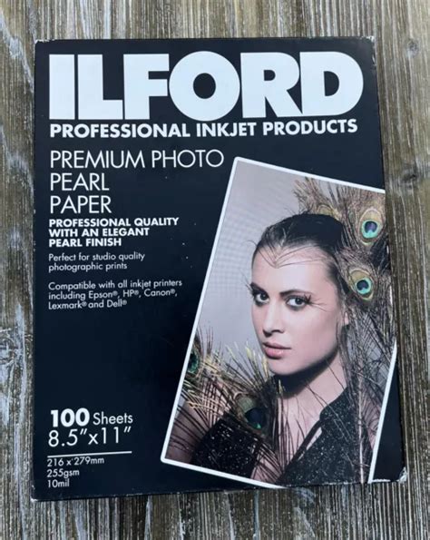 ILFORD PROFESSIONAL INKJET Products 8.5x11 Premium Photo Pearl Paper 100 New $43.30 - PicClick