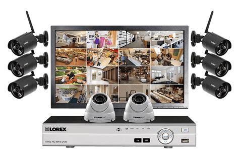 LW1662MDW HD 6 Wireless Cameras 2 Wired Cameras 16 Channel DVR and Monitor Indoor/Outdoor ...