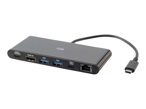 C2G 28845 USB-C Docking Station with 4K HDMI, Ethernet, USB and Power Delivery - Black - Walmart ...