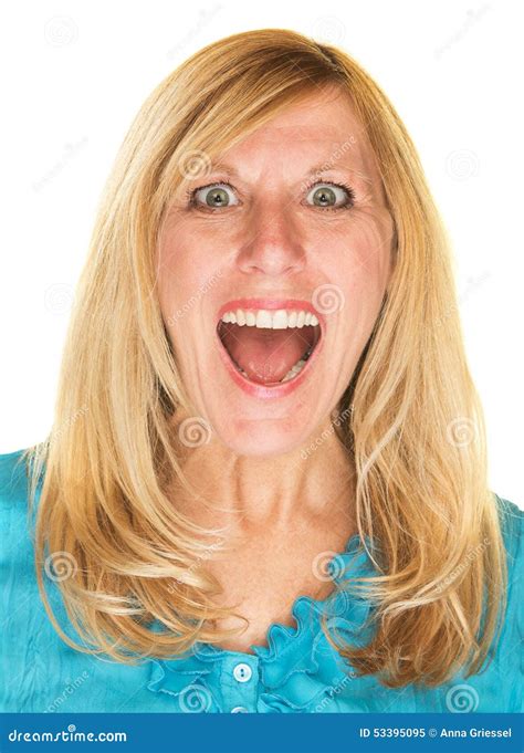 Happy Woman Laughing stock image. Image of hysterical - 53395095