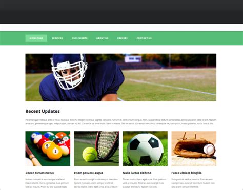 29+ Sports Website Themes & Templates | Free & Premium Templates