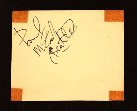 Paul McCartney autograph