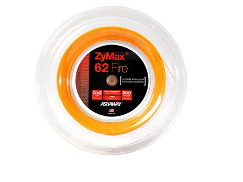 Ashaway ZyMax 62 Fire Badminton String Reel (Orange) | RacquetGuys